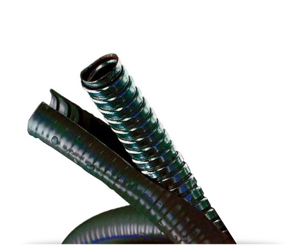 CORRUGADO METAL 2  NEGRO CONEXTUBE